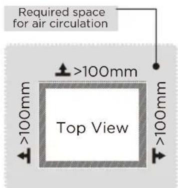 MIDEA MERS530FGE02 - Dimensions and Clearances - 2