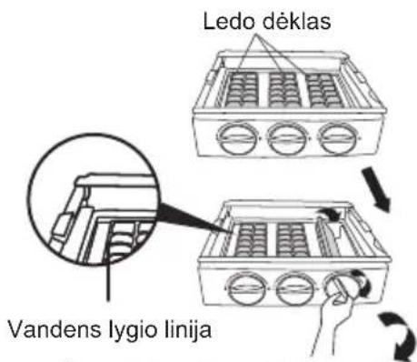 MIDEA MERS530FGE02 - Kaip pasigaminti ledo (pasirinktinai) - 1