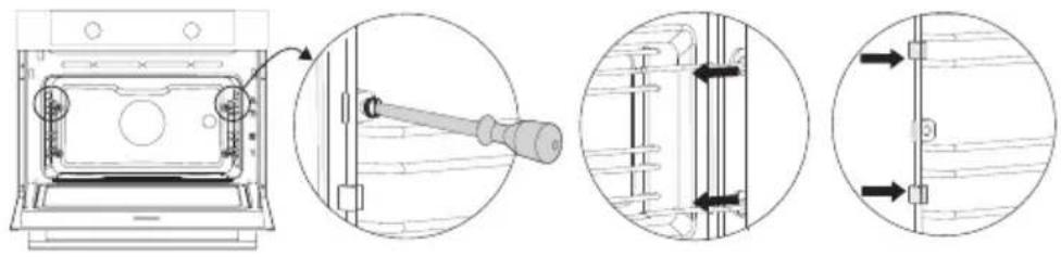 Atag CX4595C - Removing and cleaning the guide rails - 2