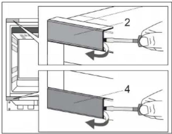 Atag KU8571K1C - De draairichting van de deur wijzigen - 1