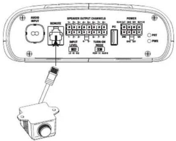INFINITY DSP6840 - Branchement de la télécommande des graves - 1