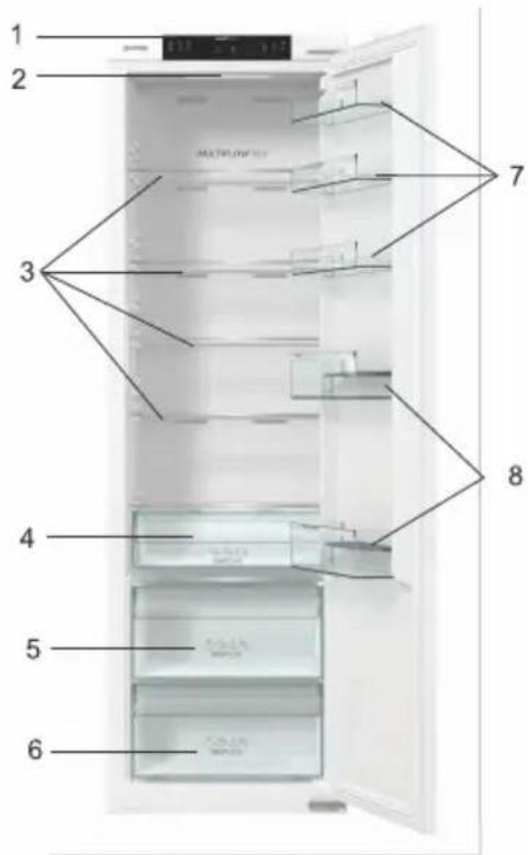 GORENJE RI517E41WF - Descriptiondel'appareil - 1