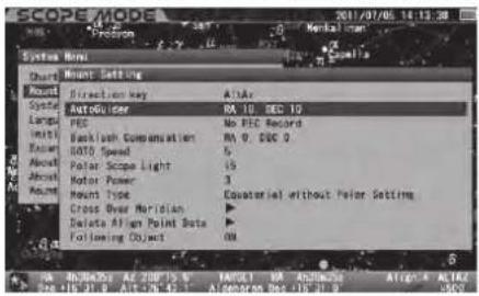 Vixen SXP2 - Utilisation de l'autoguideur - 1