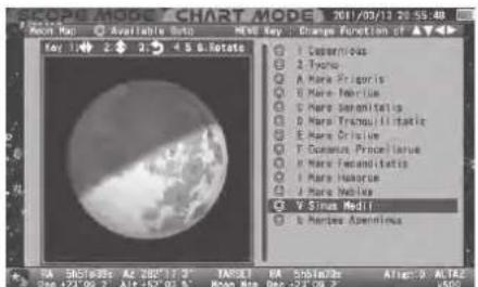 Vixen SXP2 - Appeler directement la carte de la lune - 5