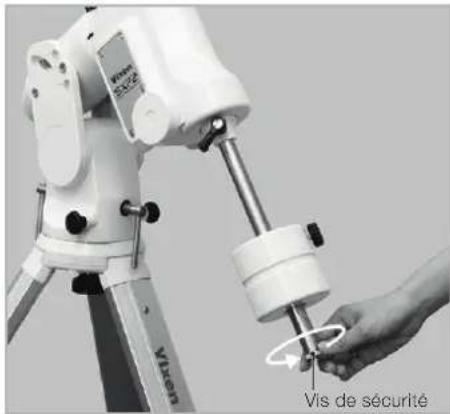 Vixen SXP2 - Mise en GARDE : assurez-vous de manipuler le contrepoids avec précaution car il s'agit d'un article très lourd. - 5