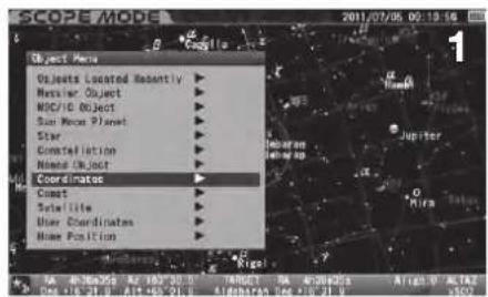 Vixen SXP2 - Coordonnées - 1