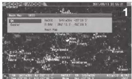 Vixen SXP2 - Appeler directement la carte de la lune - 1