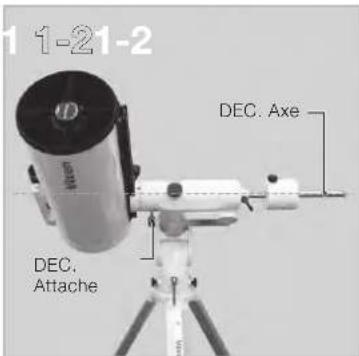 Vixen SXP2 - Utilisation d'un tube optique avec une queue d'aronde - 2