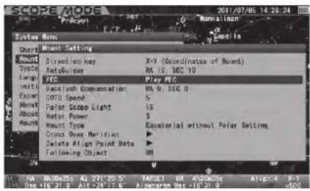Vixen SXP2 - Arrêt de la lecture du PEC - 1