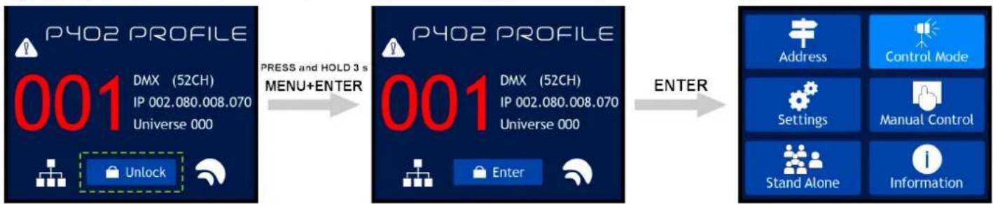 INFINITY Furion P402 Profile - Déverrouillage par mot de passe - 1