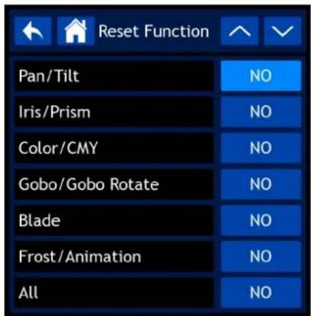 INFINITY Furion P402 Profile - Fonction de réinitialisation - 1