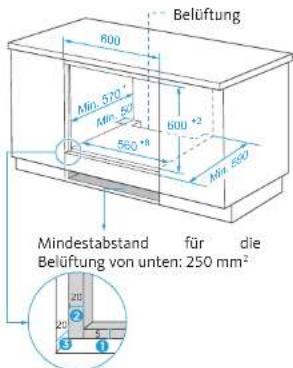 LISTO LFCE 70N3 - Einbau unter einer Arbeitsfläche - 2