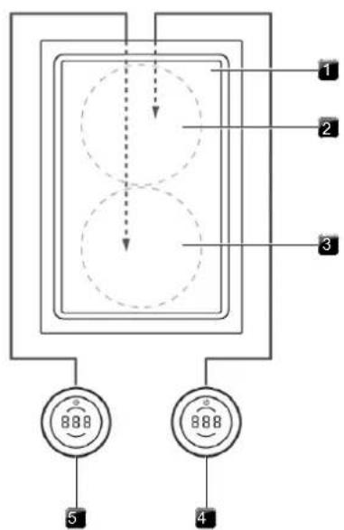 BORA Professional 3.0 PKCB3 - Raccordement du bouton de commande au teppanyaki en acier inoxydable - 2