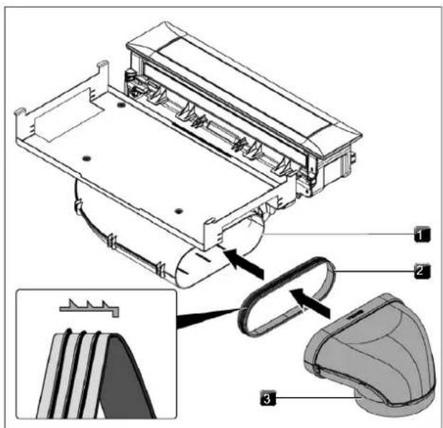 BORA Professional 3.0 PKCB3 - Dimensions des raccordements de canaux - 5