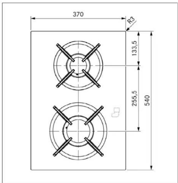 BORA Professional 3.0 PKCB3 - Dimensions PKG3 - 1