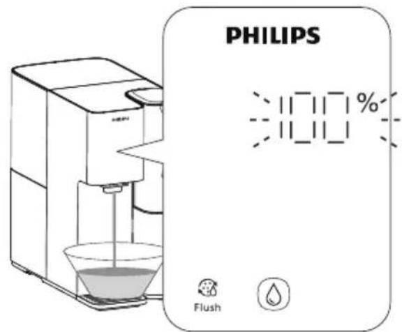 PHILIPS ADD6928 - Enjuagado del nuevo filtro - 4