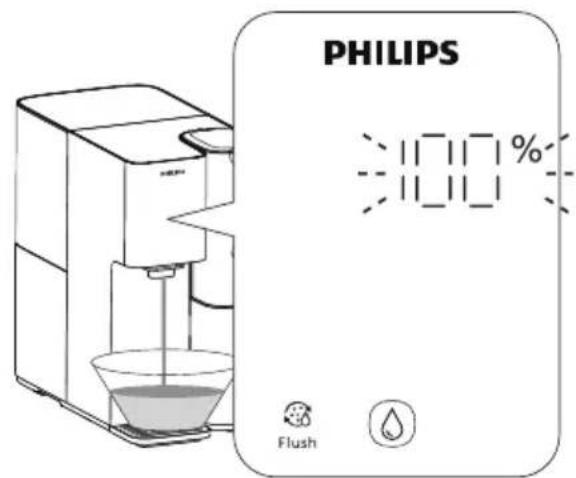 PHILIPS ADD6928 - Rinçage du nouveau filtre - 6