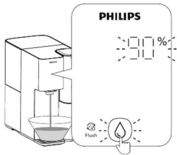 PHILIPS ADD6928 - Rinçage du nouveau filtre - 5