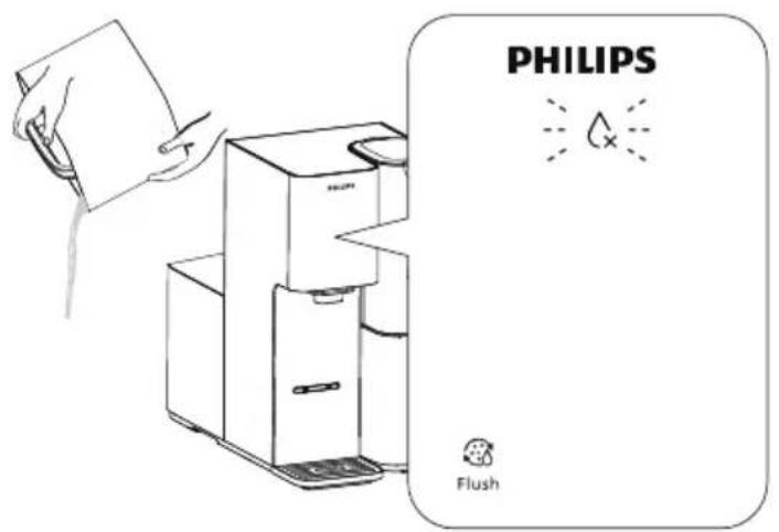 PHILIPS ADD6928 - Rinçage du nouveau filtre - 4