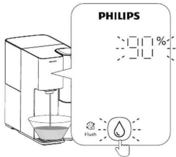 PHILIPS ADD6928 - Enjuagado del nuevo filtro - 3
