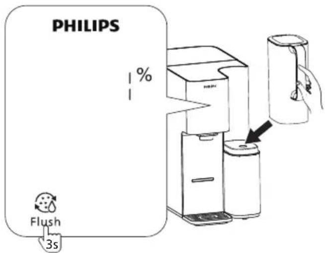 PHILIPS ADD6928 - Rinçage du nouveau filtre - 2
