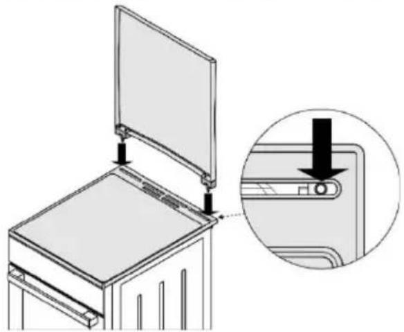 GORENJE GEC6C40BG - INSTALLATION - COUVERCLE DE L'APPAREIL (selon le modèle) - 1