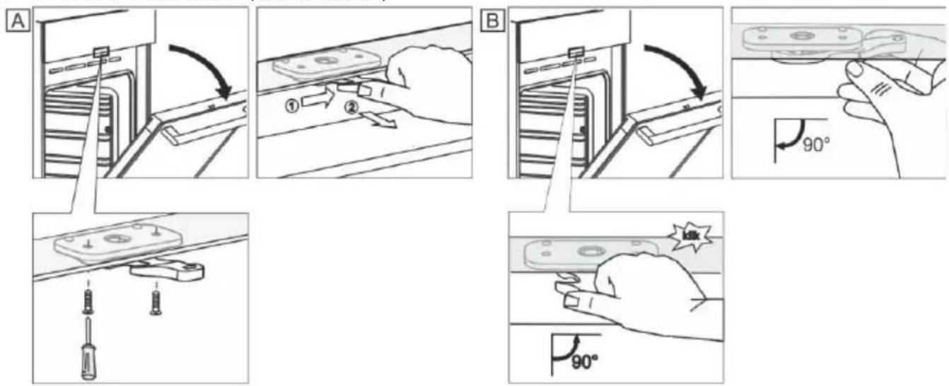 GORENJE GEC6C40BG - INSTALLATION - COUVERCLE DE L'APPAREIL (selon le modèle) - 2
