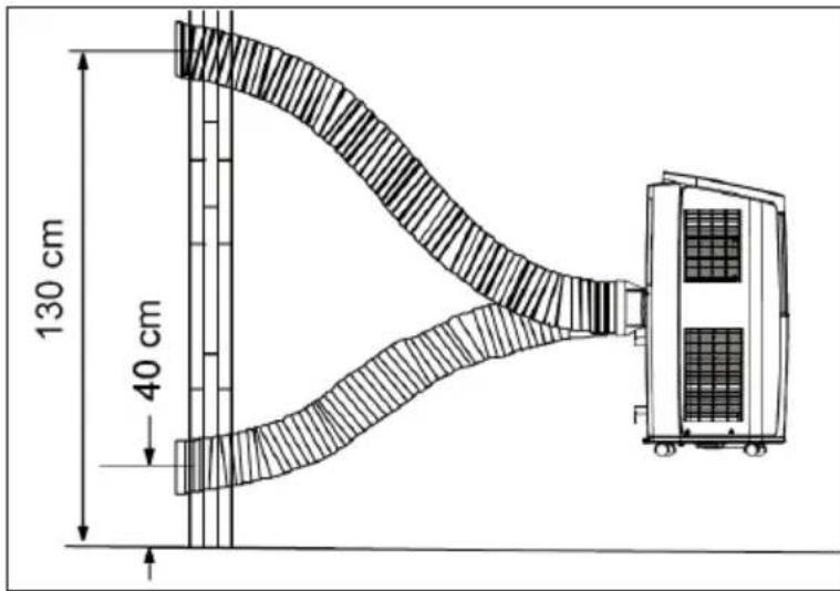 Klarstein New Breeze Eco - Installing the Heat Discharge Pipe - 3