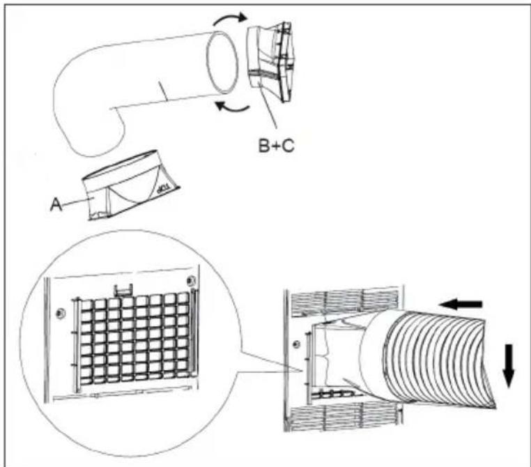 Klarstein New Breeze Eco - Installing the Heat Discharge Pipe - 1