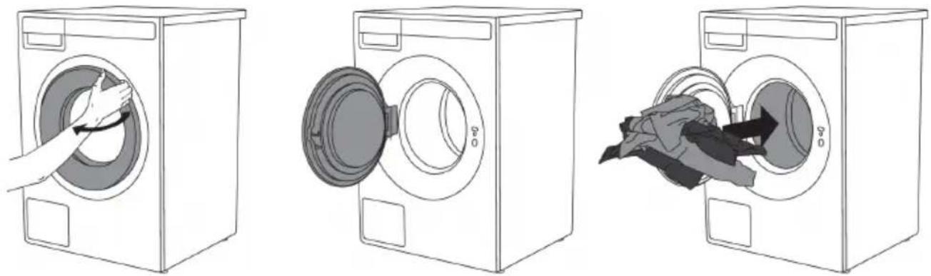 ASKO W5096CW - ÉTAPE 3 : ouvrez le hublot et chargez le linge - 1