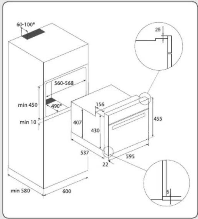 TEKA HSB 6468 - INSTALLATION DU FOUR - 5
