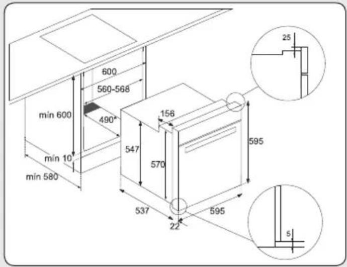 TEKA HSB 6468 - INSTALLATION DU FOUR - 6