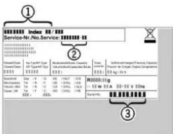 LIEBHERR Rb 1401 Pure - Plaque signalétique - 1
