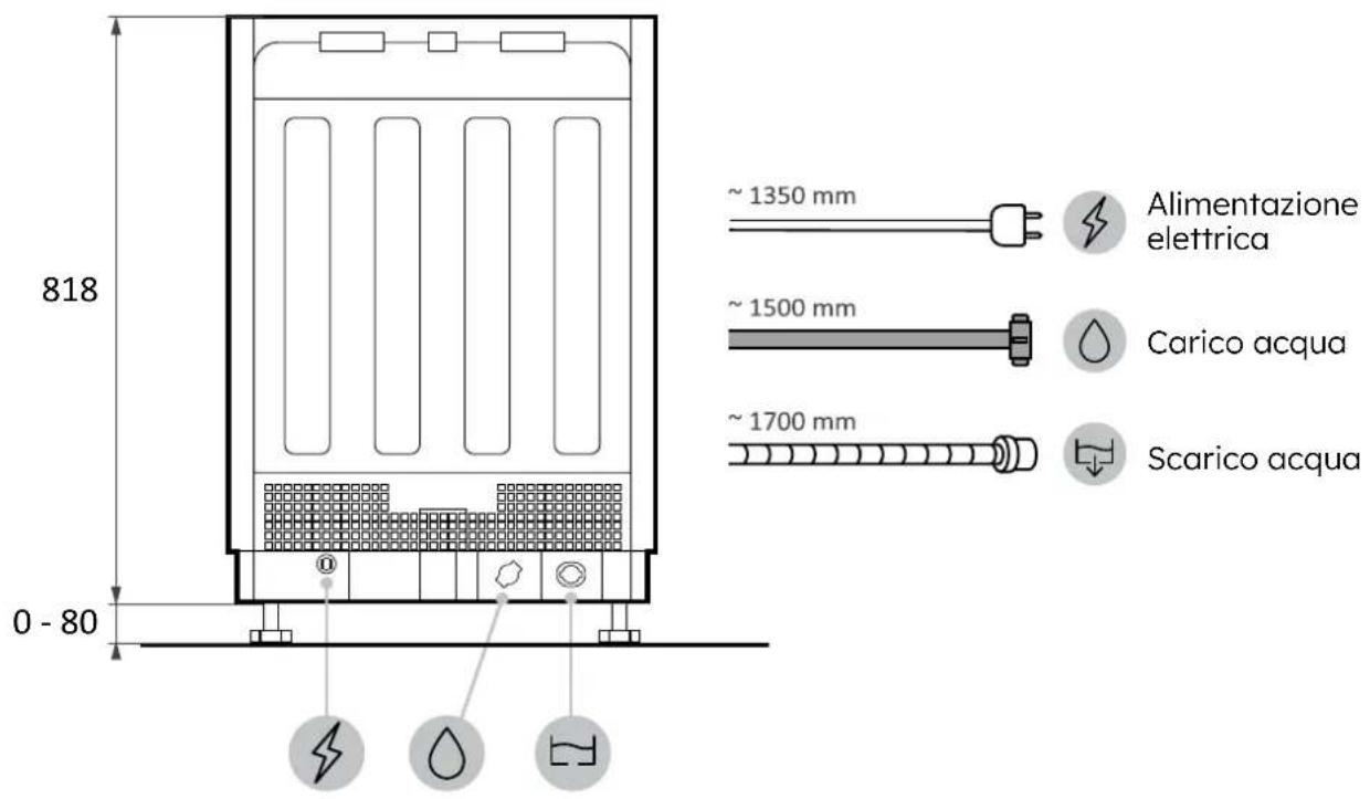HAIER XS 6B0M4PDB-08 - Dimensioni lavastoviglie - 4