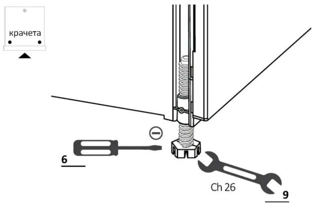 HAIER XS 6B0M4PDB-08 - Регулиране на предните крачета - 1