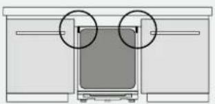 HAIER XS 6B0M4PDB-08 - Στερέωση του πλυντηρίου στην κουζίνα - 3