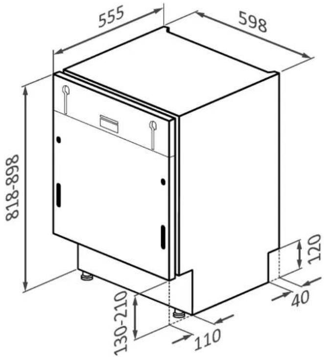 HAIER XS6B0S3SB-08 - Indaplovès matmenys - 1