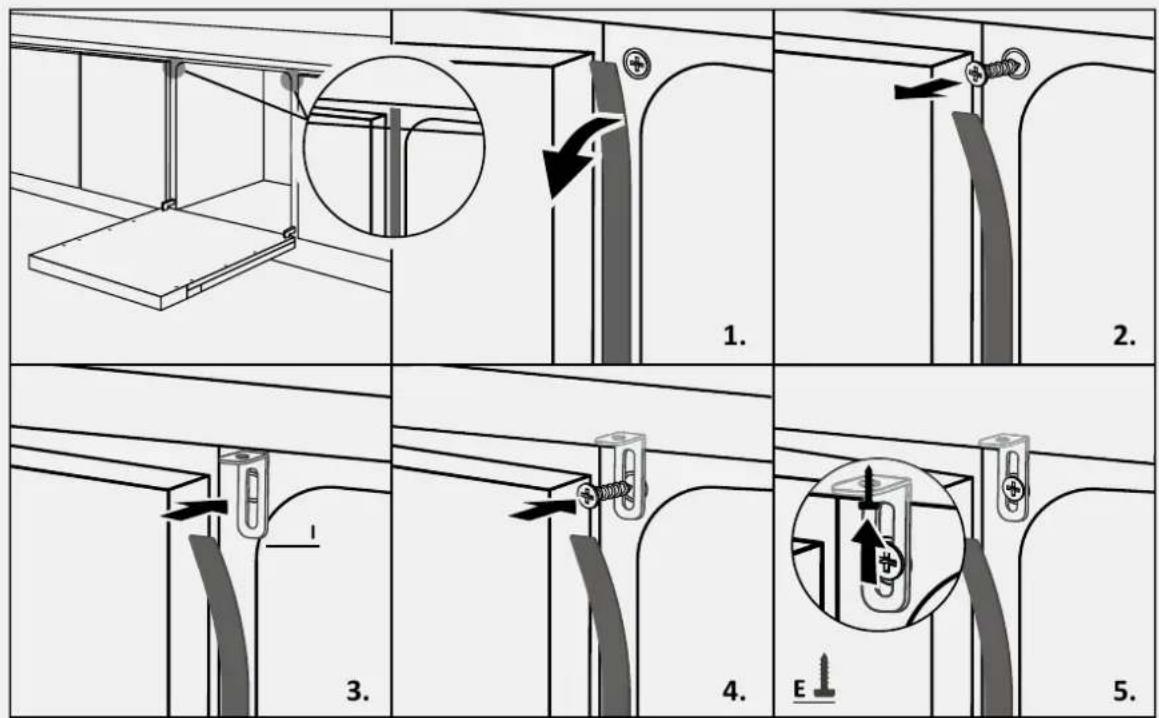 HAIER XS6B0S3SB-08 - A gép rögzítése a konyhához - 4