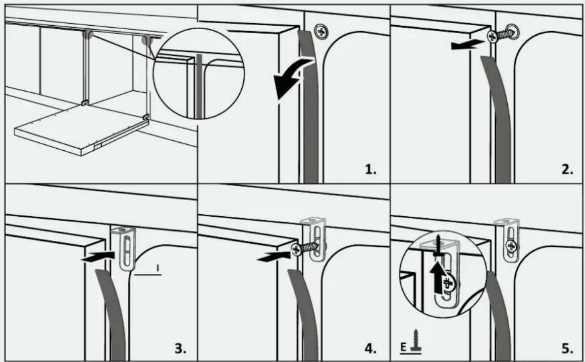 HAIER XS6B0S3SB-08 - Монтаж на машината в кухнята - 4