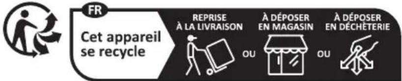 TCL 50C69K - Informations pour les utilisateurs sur l'élimination des batteries et appareils usés [Union européenne] - 1