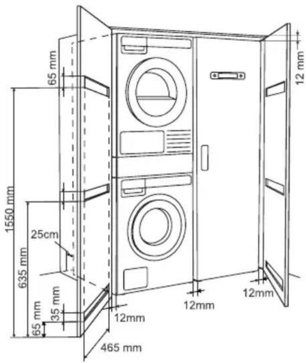 ASKO W5114RXLW - Installation dans un meuble - 1