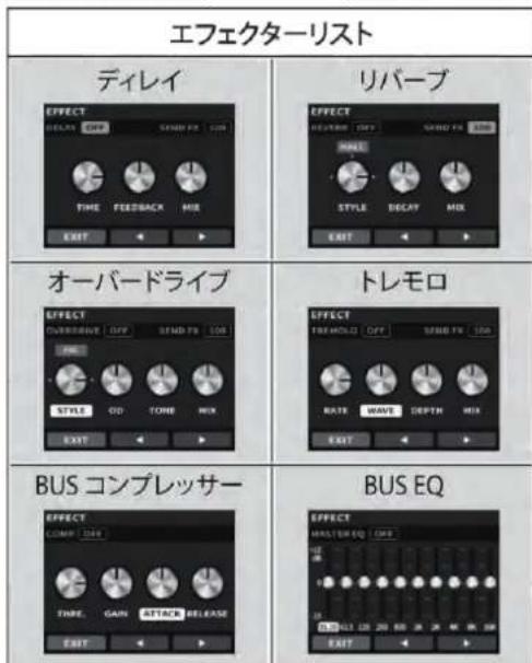 NUX DP-2000 - ■エフェクト設定を行う - 3
