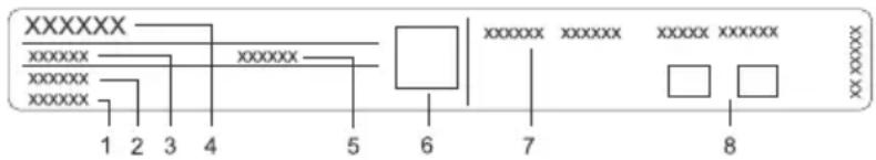 Atag CX8411D - Etikett –Geräteinformationen - 1
