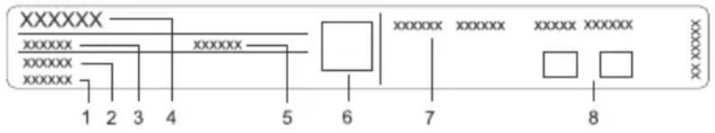 Atag CX8411D - Label – appliance information - 1