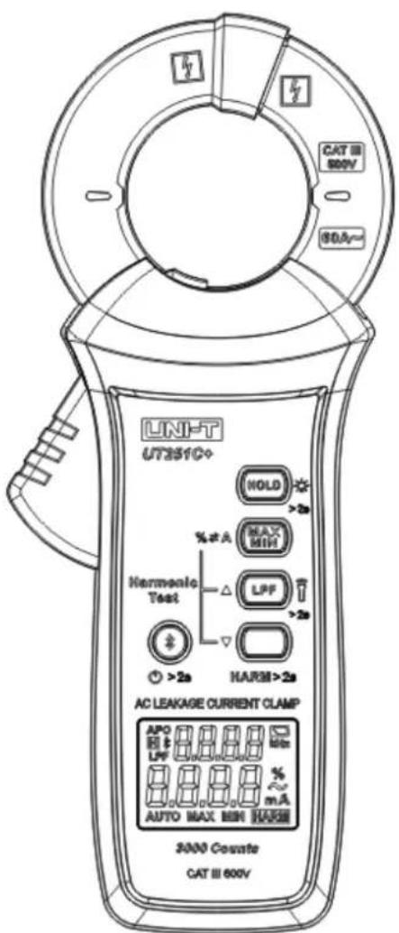 Uni-T UT251C+ - UT251C+ Pince de Courant de Fuite AC Manuel de l’Utilisateur - 1