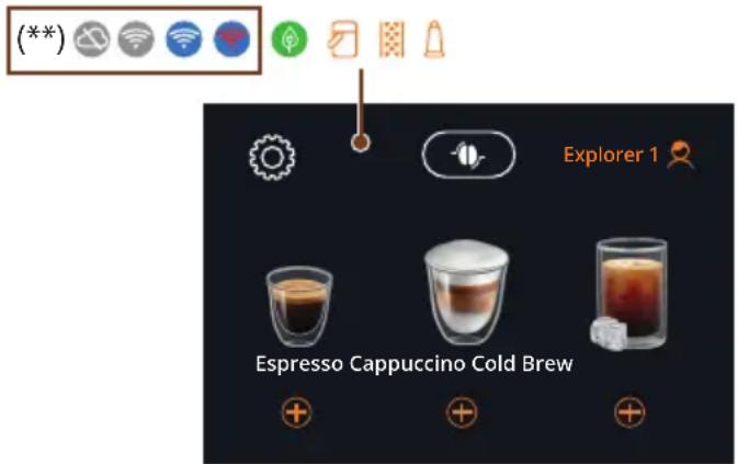 DELONGHI Eletta Explore ECAM452.67.G - Navigation dans le rouleau des boissons - 1