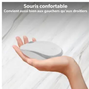 Souris confortable Convient aussi bien aux gauchers qu'aux droitiers