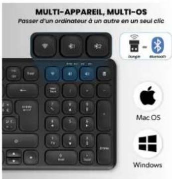 MULTI-APPAREIL, MULTI-OS Passer d'un ordinateur à un autre en un seul clic Donglc Mac OS Windows