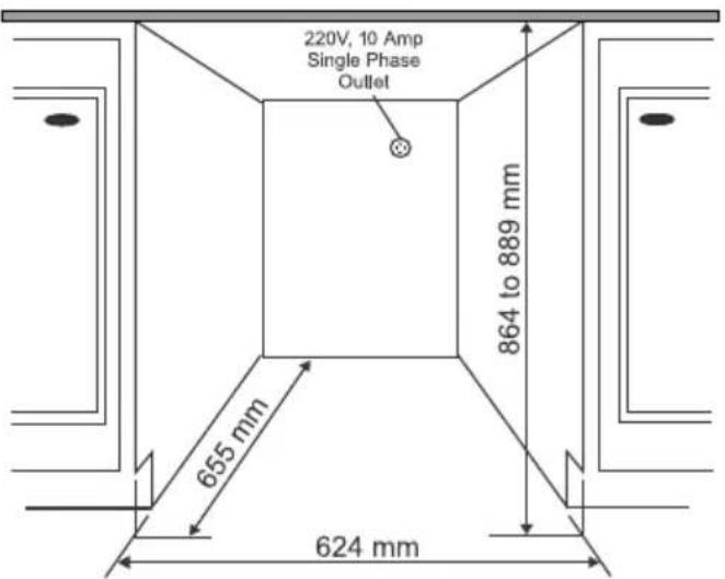 ASKO T108HCW - Installation sous un plan de travail - 1