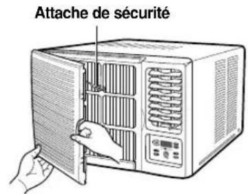 SAMSUNG AW09FANEA - Démontage et remontage de la grille frontale - 1